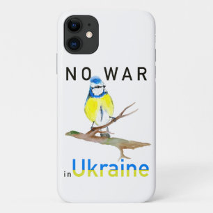 Watercolor bird No war in Ukraine Laptop Sleeve Un iPhone 11 Case