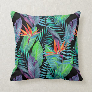 Watercolor Bird Of Paradise Cushion
