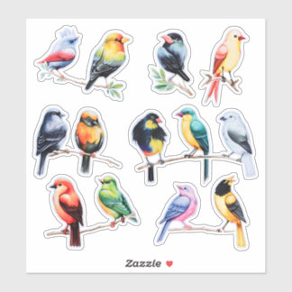 Watercolor Bird Scrapbook Stationery