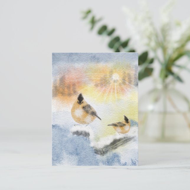 Watercolor Birds Postcard | Beautiful Bird (Standing Front)