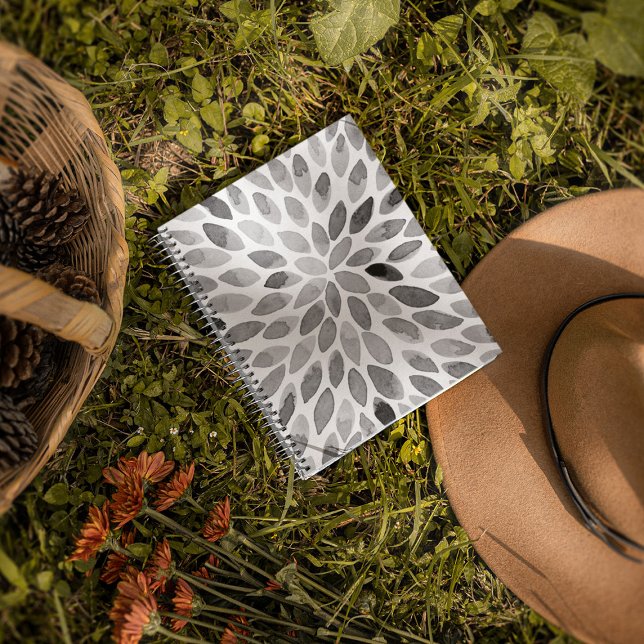 Watercolor black and white brush strokes  planner (Creator Uploaded)