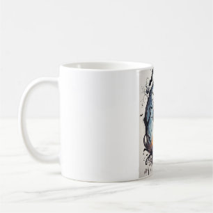 Watercolor Black Cat Halloween Mug 🎃