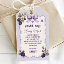 Watercolor Blackberries 1st Birthday Party