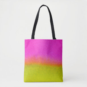 Watercolor Blend - Pink and Green Tote Bag
