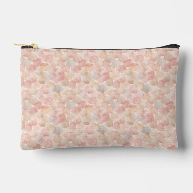 Watercolor Blob Pattern Accessory Pouch (Front)