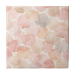 Watercolor Blob Pattern Ceramic Tile