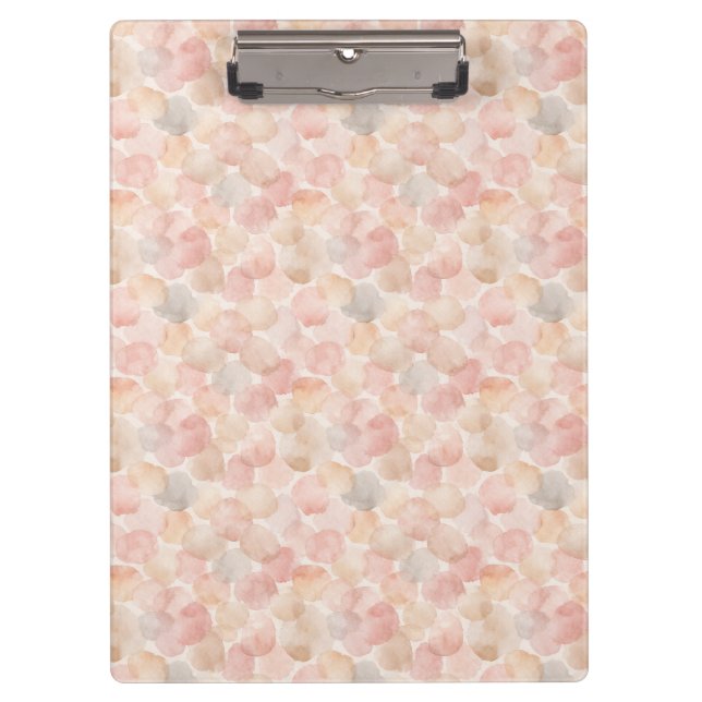 Watercolor Blob Pattern Clipboard (Front)