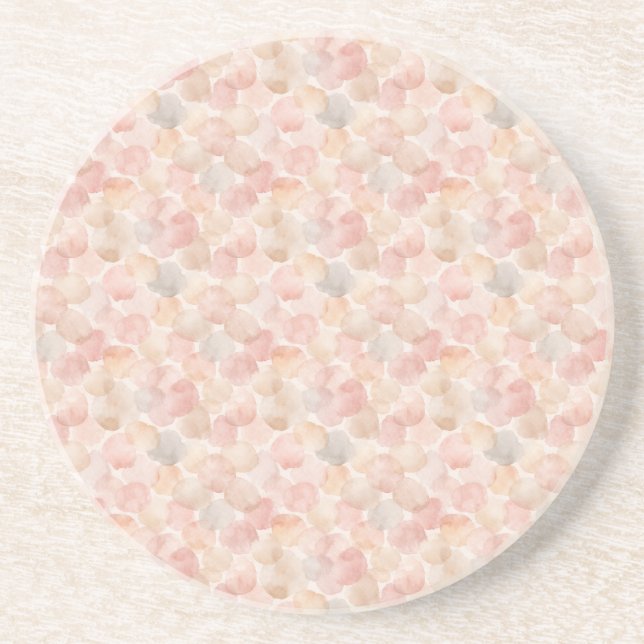 Watercolor Blob Pattern Coaster (Front)