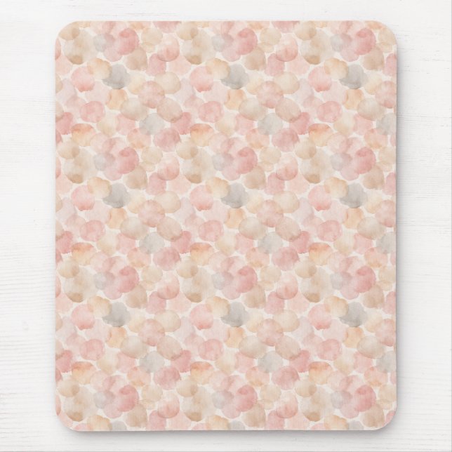 Watercolor Blob Pattern Mouse Pad (Front)