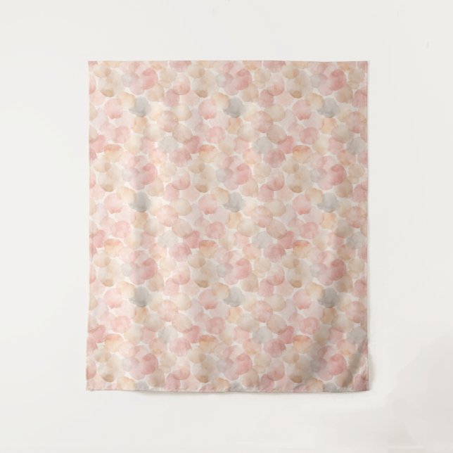 Watercolor Blob Pattern Tapestry (Front)