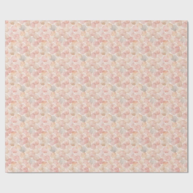 Watercolor Blob Pattern Wrapping Paper (Flat)