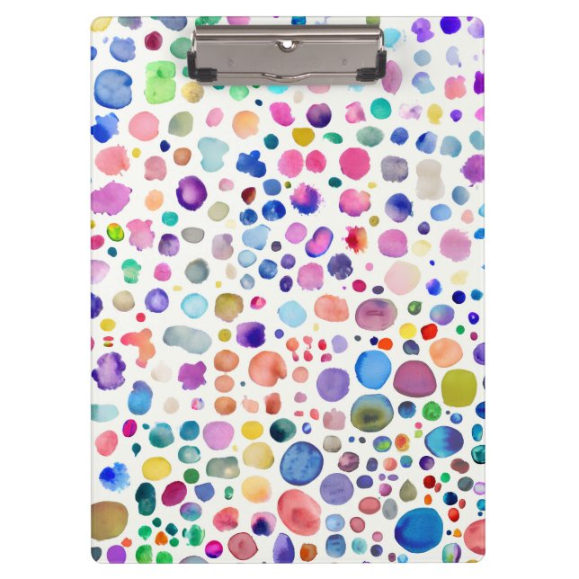 Watercolor blobs clipboard (Front)