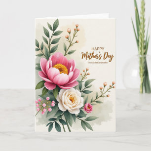 Watercolor Bloom Mother Card