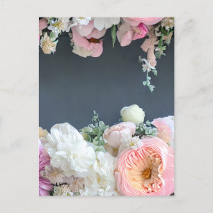 Watercolor Blooms Pattern Postcards