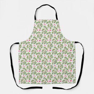 Watercolor Blossom Branch Floral Pattern Apron