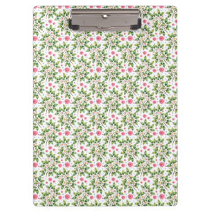 Watercolor Blossom Branch Floral Pattern Clipboard
