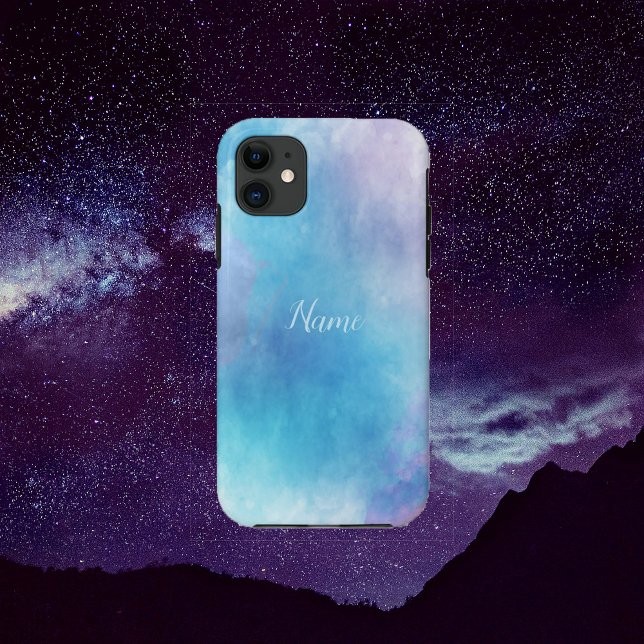 Watercolor Blue and Purple iPhone / iPad Case (Creator Uploaded)