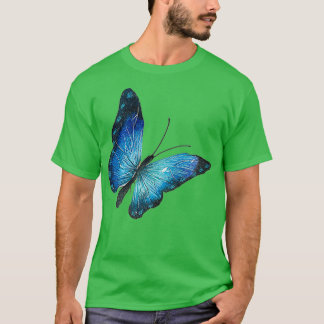 Watercolor blue butterfly 1 T-Shirt