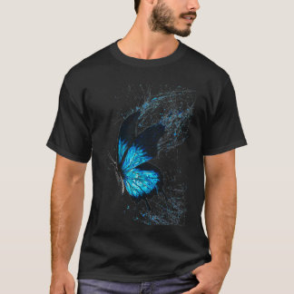 Watercolor Blue Butterfly T-Shirt