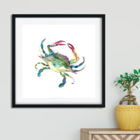 Watercolor Blue Crab