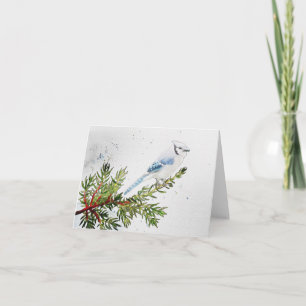 Watercolor Blue Jay Note Card