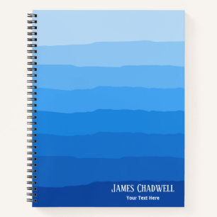 Watercolor Blue Notebook