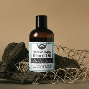 Watercolor Blue Plaid Beard Oil + Ingredients