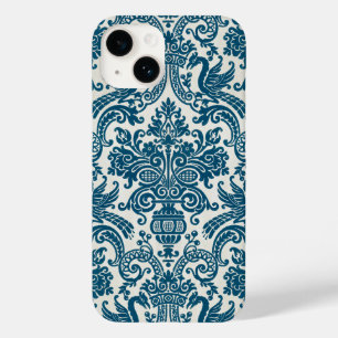 Watercolor Blue & White Floral Vintage Pattern Case-Mate iPhone 14 Case