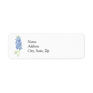 Watercolor Bluebonnet Return Address Label