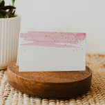 Watercolor Blush and Gold Buffet Food Label Cards<br><div class="desc">These watercolor blush and gold buffet food label cards are perfect for a spring or summer event. The luxurious feminine design features a light pink watercolor texture with a splash of faux gold glitter dust and an elegant calligraphy script font. Purchase in bulk and hand write the info on the...</div>
