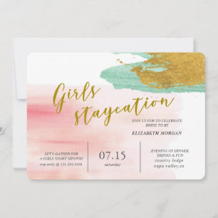 Watercolor Blush Bridal Party Invitation