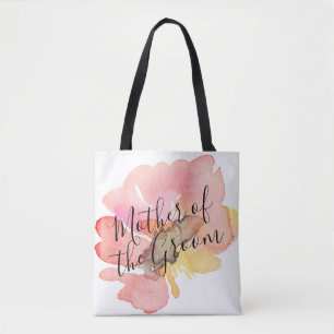 Watercolor Blush Pink Floral Mother of Groom Tote Bag