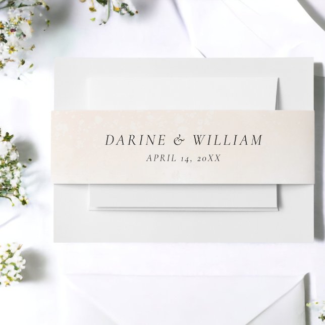 Watercolor Blush Pink Mexican Dream Wedding Invitation Belly Band (Creator Uploaded)