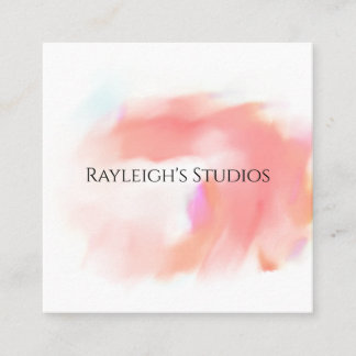 Watercolor Boho Cottage Shabby Chic Business Card