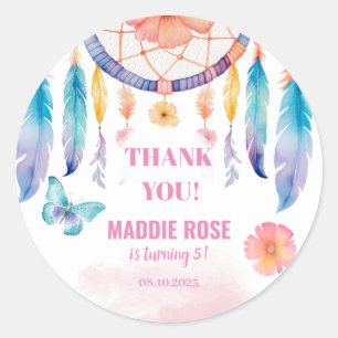 Watercolor Boho Dreamcatchers Favour Tags