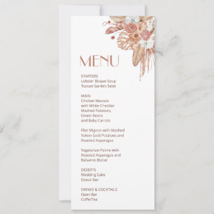 Watercolor Boho Floral    Invitation