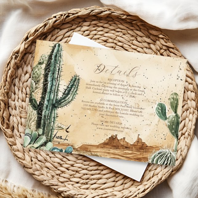 Watercolor Boho Western  Enclosure Card (Creator Uploaded)