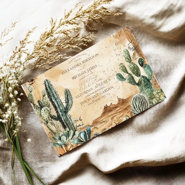 Watercolor Boho Western  Invitation (Creator Uploaded)