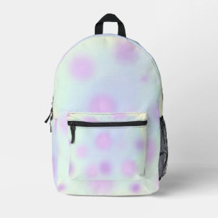 Watercolor Bokeh Printed Backpack
