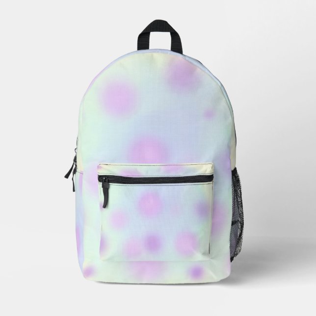 Watercolor Bokeh  Printed Backpack (Front)