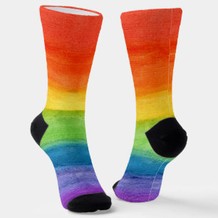 Watercolor Bold Colourful Cute Socks