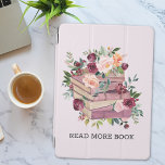 Watercolor Book and Rose Flower Reading Quote iPad Pro Cover<br><div class="desc">Wrap your iPad in the charm of knowledge with our Watercolor Book and Rose Flower Reading Quote iPad Air Cover. Personalise it and show off your love for books,  perfect for readers,  librarians,  and book lovers!</div>