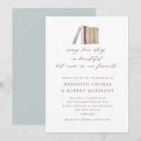Watercolor Books Every Love Story Wedding