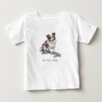 Watercolor Border Collie T-Shirt