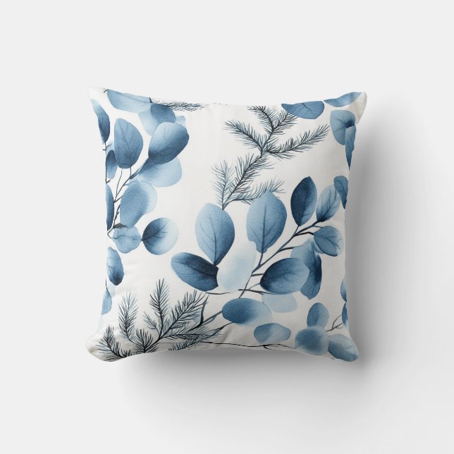 Watercolor Botanical Cushion (Front)