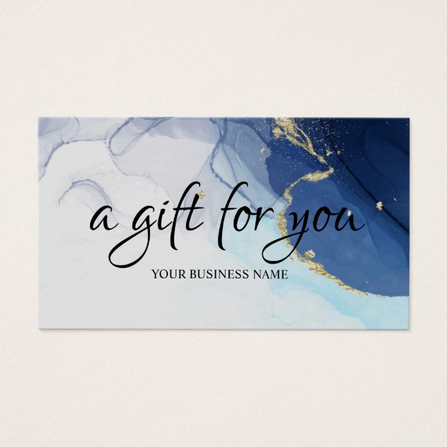 Watercolor botanical Foliage Gift Certificate (Front)