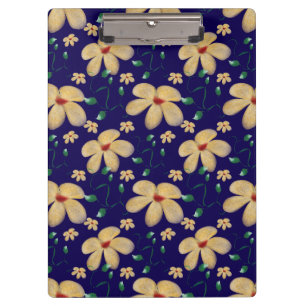 Watercolor Botanical Seamless Pattern Clipboard