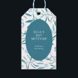 Watercolor Botanical Star of David Bar Bat Mitzvah Gift Tags<br><div class="desc">Perfect gift tag for party favours at a bat mitzvah, bar mitzvah or other Jewish celebration! Hand made watercolor art for you on the front and back side! FULLY CUSTOMIZABLE! Click on “Personalise” above to edit the text. Click "edit using design tool" to adjust the fonts, colours and placements and...</div>