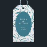 Watercolor Botanical Star of David Bar Bat Mitzvah Gift Tags<br><div class="desc">Perfect gift tag for party favours at a bat mitzvah, bar mitzvah or other Jewish celebration! Hand made watercolor art for you on the front and back side! FULLY CUSTOMIZABLE! Click on “Personalise” above to edit the text. Click "edit using design tool" to adjust the fonts, colours and placements and...</div>