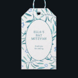 Watercolor Botanical Star of David Bar Bat Mitzvah Gift Tags<br><div class="desc">Perfect gift tag for party favours at a bat mitzvah, bar mitzvah or other Jewish celebration! Hand made watercolor art for you on the front and back side! FULLY CUSTOMIZABLE! Click on “Personalise” above to edit the text. Click "edit using design tool" to adjust the fonts, colours and placements and...</div>